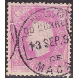 1887 - D. Luís I Fita direita